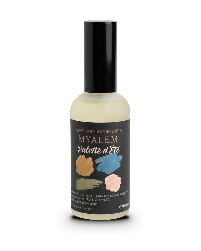 Brume parfum d'intérieur Myalem Palette d'Été, flacon 100 ml
